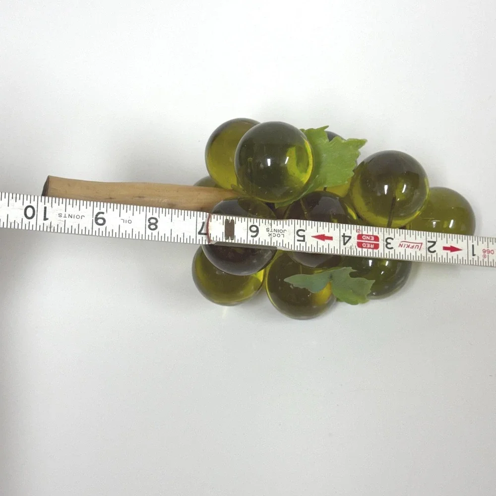 Vintage green lucite grape cluster